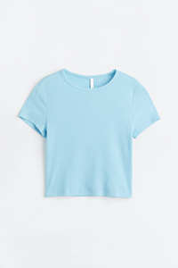 Top Corto de Diseño Clásico para Mujer, Corte Ajustado, Color Sólido, Perfecto para el Verano y Uso Casual, Tela Elástica - Product Image 2