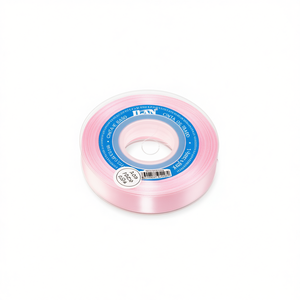 Cinta de satén de 2.5cm x 25 yardas, color rosa, para manualidades y decoraciones - Product Image 1