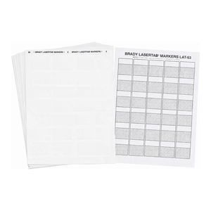 Étiquettes en polyester auto-laminantes Brady LaserTab pour l'identification des équipements chimiques A4 - Product Image 3