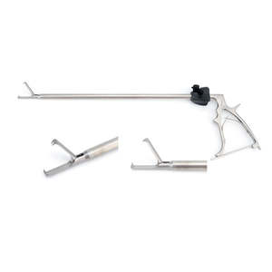 Juego de Portaagujas Laparoscópicos Profesionales - Pinzas de Sutura de Acero Inoxidable Quirúrgico con Mango en Forma de V para Procedimientos Endoscópicos - Product Image 6