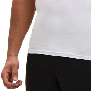 Débardeur côtelé blanc pour homme, sans manches, coupe athlétique, pour la gym, le fitness et le sport - Product Image 6