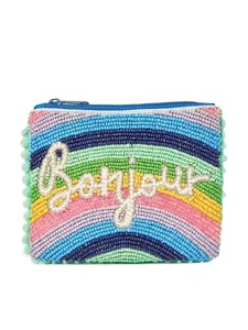 Handmade UGH Beaded Cotton Sports Style Coin Purse Fun Stylish Mini Pouch Coins Cards Essentials Perfect <b>Gift</b> Women Unique <b>Small</b> - Product Image 4