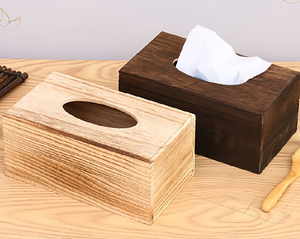 Boîte à mouchoirs en bois d'acacia, nouvelle arrivée, élégante, faite à la main, pour les hôtels et restaurants de luxe, accessoire d'organisation de table - Product Image 2