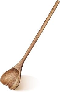 อุปกรณ์ทำครัวไม้เนื้อแข็งทนความร้อน ใช้สำหรับทำอาหาร ผสม ตี ต้ม ปลอดภัยสำหรับใช้ในชีวิตประจำวัน ช้อนไม้คุณภาพพรีเมียมสำหรับห้องครัว - Product Image 5