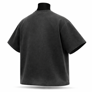 ผู้ผลิตเสื้อยืดคอตตอนหนาน้ำหนักมากทรงโอเวอร์ไซส์สไตล์วินเทจสำหรับผู้ชายแบบลำลองสตรีทแวร์ รับผลิตตามสั่งขายส่ง - Product Image 4