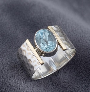 Natural Ametrine Gemstone <b>Ring</b> 925 Sterling <b>Silver</b> Natural Gemstone <b>Ring</b> for Women Jewelry Vintage Elegant <b>Ring</b> - Product Image 1