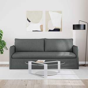 Sofá de tela para sala de estar, color gris oscuro, 77,17 x 32,28 x 33,46 pulgadas - Product Image 3