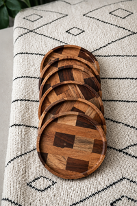 Posavasos de Madera Personalizados con Logotipo Impreso, Regalo Promocional Premium para Cafetería, Oficina, Restaurante, Colección Elegante - Product Image 6