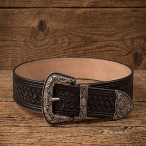 Men's Western <b>Leather</b> <b>Tooling</b> <b>Belt</b> Hand Carved Floral Design Genuine <b>Leather</b> <b>Belts</b> High Quality <b>Tooled</b> <b>Leather</b> Cowboy <b>Belts</b> - Product Image 2