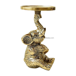 Handmade Aluminium <b>Elephant</b> <b>Candle</b> <b>Holder</b> Durable Eco-Friendly Tabletop Home Decor for Christmas & Valentine's Gifts - Product Image 3