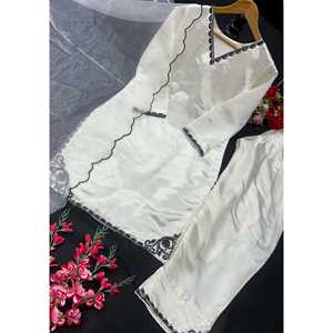 Ensemble haut, bas et dupatta fantaisie pour femmes, vêtements de soirée - Product Image 6