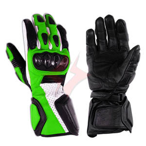 Gants de moto en cuir longs à haute protection avec protection des phalanges pour hommes et femmes, résistants aux chocs, pour la conduite de moto - Product Image 4