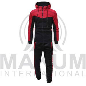 Survêtement 2 pièces noir pour homme avec logo personnalisé, design tendance, sweat-shirts et sweats à capuche pour le jogging d'hiver avec logo personnalisé - Product Image 2