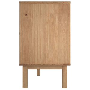 Credenza in legno massello di pino in 44.7 marrone e bianco "x 16.9" x 28.7" - Product Image 5