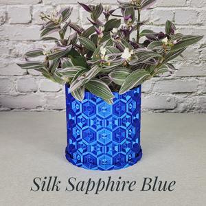 Maceta de metal con diseño de acabado dorado de alta calidad, perfecta para decoración de interiores del hogar y como adorno para mesa auxiliar de dormitorio. - Product Image 3