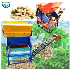 Hoàn Toàn Tự Động Nông Nghiệp Động Cơ Diesel Mini Groundnut Đậu Phộng Chọn Máy Thu Hoạch Đậu Phộng Picker Harvester Cho Máy Kéo