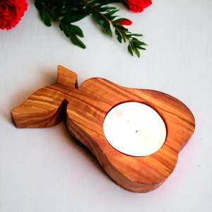 Handmade Round Wooden <b>Tea</b> <b>Light</b> Holder Natural Wood Candle Stand Home Decoration Wedding Centerpiece Digital Printing - Product Image 4