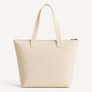 Sac fourre-tout ethnique personnalisé en coton ou toile à motif arbre avec fermeture éclair et bandoulière pour la plage, les voyages et la promotion - Product Image 3