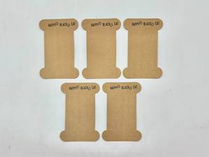 Étiquettes en papier kraft recyclé en gros, écologiques, vierges, en carton brun, gaufrées, rayées, pour cadeaux, avec ficelles, pour vêtements - Product Image 4