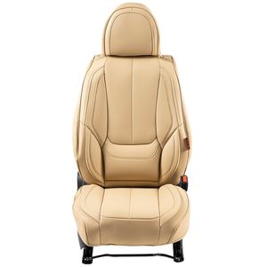 Coprisedili Universali per Auto in Ecopelle, Set da 6 Pezzi, Design Completamente Avvolgente con Poggiatesta Rimovibile, Accessorio per Sedili Anteriori - Product Image 1