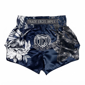 Pantalones Cortos de Boxeo Muay Thai MMA Ecológicos Trade Excel Impex, Impresión Personalizada, Transpirables, de Secado Rápido, Cintura Elástica, Profesionales - Product Image 5