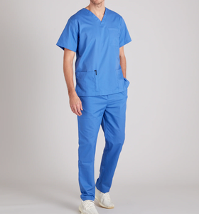 Meilleures ventes : Ensembles de blouses médicales unisexes respirantes, uniformes de fabricant en gros pour femmes et hommes, blouses d'infirmière en tissu doux - Product Image 1