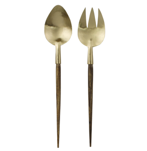 Cuillère à salade en acier inoxydable poli, cuillère de table pour salade et dîner, taille personnalisée avec manche en bois - Product Image 4