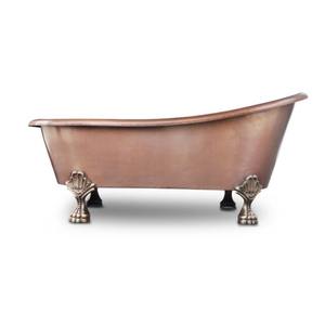 Bañera de cobre de lujo hecha a mano para una elegancia atemporal y comodidad inspirada en el spa, bañera de cobre para hogares modernos y rústicos. - Product Image 4
