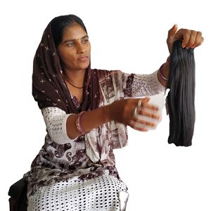 Extensiones de cabello humano indio sin procesar Remy de onda recta rizada Natural 100%, tejido de onda profunda suelta, fabricantes de confianza - Product Image 3