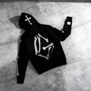 Sweat-shirt à capuche entièrement zippé en chenille brodée 2026, unisexe, personnalisable, streetwear de haute qualité - Product Image 2
