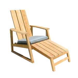 Teak wood <b>chair</b> furniture with a simple modern style, suitable for outdoor use, equipped with cushions for <b>relaxing</b> sitting - Product Image 1