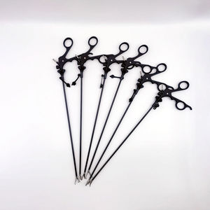 กรรไกรคีมจับสองขั้วแบบแมนนวล ทำจากเหล็กกล้า ใช้ซ้ำได้ สำหรับการผ่าตัดผ่านกล้องส่องตรวจทางช่องท้องและกล้องส่องตรวจภายใน - Product Image 4