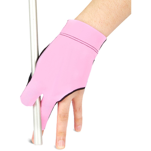 Gants de snooker extensibles en spandex à 3 doigts, vente en gros, logo personnalisé, antidérapants, pour billard - Product Image 6