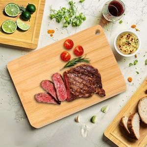Planche à découper en bois artisanale de luxe écologique et durable de qualité supérieure, forme rectangulaire, passe au lave-vaisselle, marque H CRAFT - Product Image 1