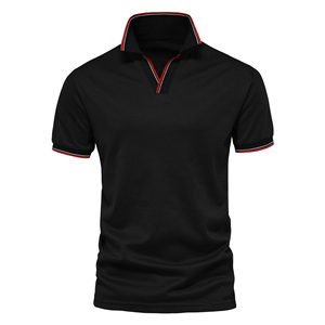 เสื้อโปโลแขนสั้นสีขาวสำหรับผู้ชาย ผ้าฝ้ายปิเก้สีพื้น ระบายอากาศได้ดี สวมใส่สบาย ทรงปกติ ปกเสื้อพับได้ - Product Image 3