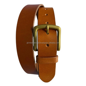 Ceintures de luxe pour hommes en cuir de vachette véritable avec boucle en alliage, ceintures et accessoires unisexes tendance - Product Image 2