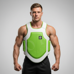 High Performance Boxing Chest Guard Vest Impact Absorption <b>Adjustable</b> <b>Straps</b> Reinforced Stitching Abrasion & Flex Resistance - Product Image 3