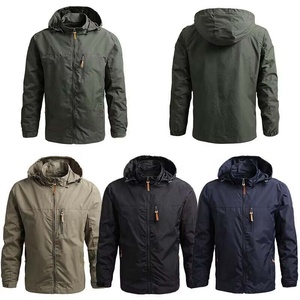 Wholesale Manufacturer Custom Logo Sports Gym Hooded Zipper <b>Rain</b> Cycling Running Lightweight Windbreaker <b>Jacket</b> For Men - Product Image 1