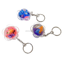 Porte-clés flottant en acrylique durable en forme de dauphin 3D, rempli de liquide, 4 cm, cadeau promotionnel