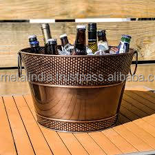 Améliorez votre bar avec un nouveau seau refroidisseur de vin de glace galvanisé à la main fabriqué en qualité supérieure pour les outils de bar - Product Image 4