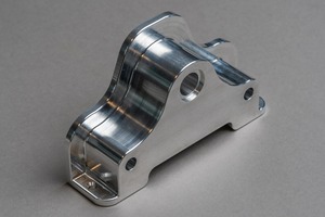 CNC Machined <b>Mounting</b> Bracket / Bearing Support Bracket (also called Shaft Support <b>Block</b> or Housing Bracket) - Product Image 3