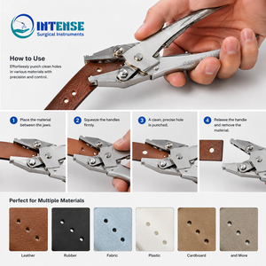Pince à perforer professionnelle en acier inoxydable à trou unique pour ceintures en cuir et bijoux – Vente en gros usine - Product Image 3