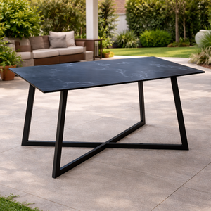 Mesa de Centro Minimalista con Tapa Metálica y Base de Metal Resistente para un Mueble Elegante y Moderno para la Sala de Estar - Product Image 1