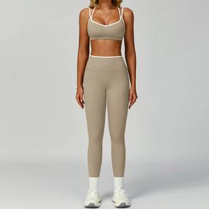 Conjunto de yoga para mujer, ropa deportiva, trajes deportivos, ropa de entrenamiento, ropa atlética, leggings de gimnasio, sujetador deportivo, conjuntos de mujer, conjunto de 2 piezas para mujer - Product Image 6