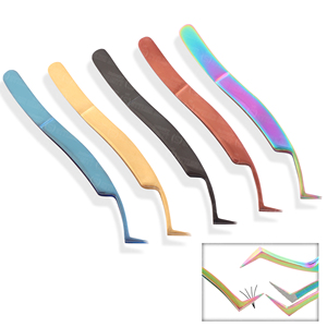 Pinces à extensions de cils en acier inoxydable, conformes aux normes OEM, design ergonomique pour une prise en main confortable - Product Image 5