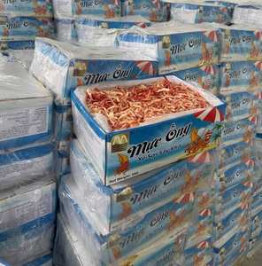 Prix d'usine Calamars déchiquetés cuits à la vapeur au lait de coco, snack de fruits de mer assaisonnés, mèches de calamars déchiquetés moelleux prêtes à servir, Vietnam - Product Image 4