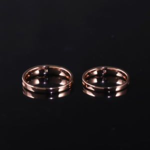 แหวนทองคำแท้ 18K ชุบโรเดียม ดีไซน์ Eternity Band ประดับพลอยธรรมชาติเจียระไนแบบ Brilliant Cut  แบบคลาสสิกสำหรับงานหมั้น  AMBER JEWELS - Product Image 2