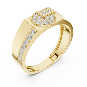 Anillo de Diamante Cultivado en Laboratorio CELESTIAL MOSAIC para Hombre, Juego de Anillos de Oro Blanco Sólido de 18 Quilates con Baño de Rodio, Regalo de Lujo para Compromiso, Boda o Fiesta - Product Image 6