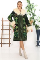 Jaket wanita terbaru, jaket Boho Chic Suzani Super bergaya, warna hijau, bordir tangan mutiara, keluaran terbaru, ukuran Plus