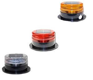 Luces de advertencia de tráfico solares magnéticas, luces estroboscópicas de emergencia solares intermitentes - Product Image 1